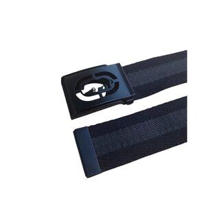 Ecko Unltd Mens Size 44 Black/Grey Cotton Belt With Rhino Buckle Design